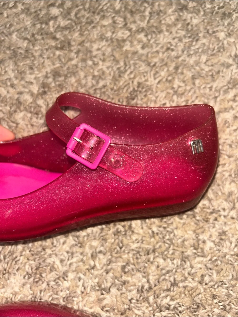 Mini Melissa Sparkly Mary Jane Sandals size 1
